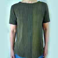 深緑のブラウス