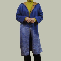 青訪問着からリバーシブルコート