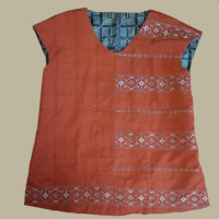 リバーシブルベストの裏側