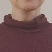 タートルネックの首周り