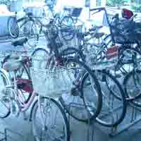 袱紗の台で自転車の目印