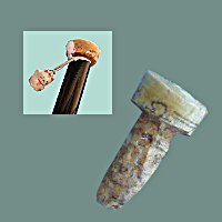 ワインのコルクをキャップにする