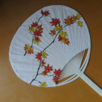 和柄のうちわ