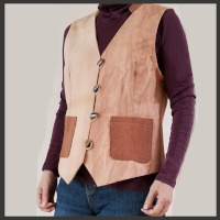 柿渋染めのベスト