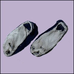 底が擦り切れたフットカバー